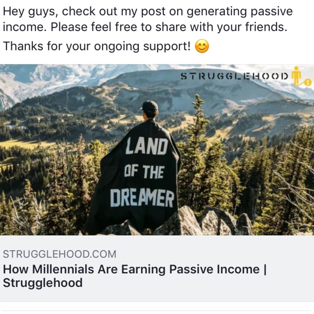 Finance blog Strugglehood.com